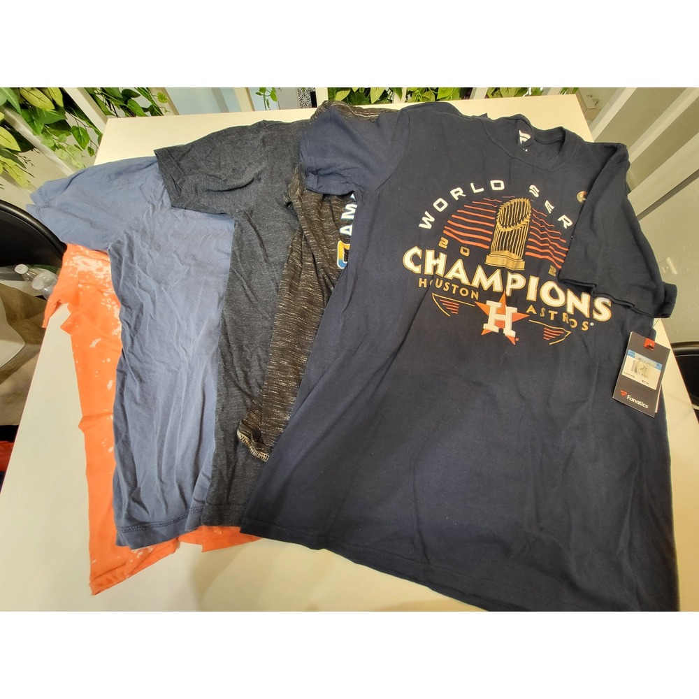 Houston Astros T-Shirt Bundle Size M 5pc 2022 World Series Champions NWT Vintage